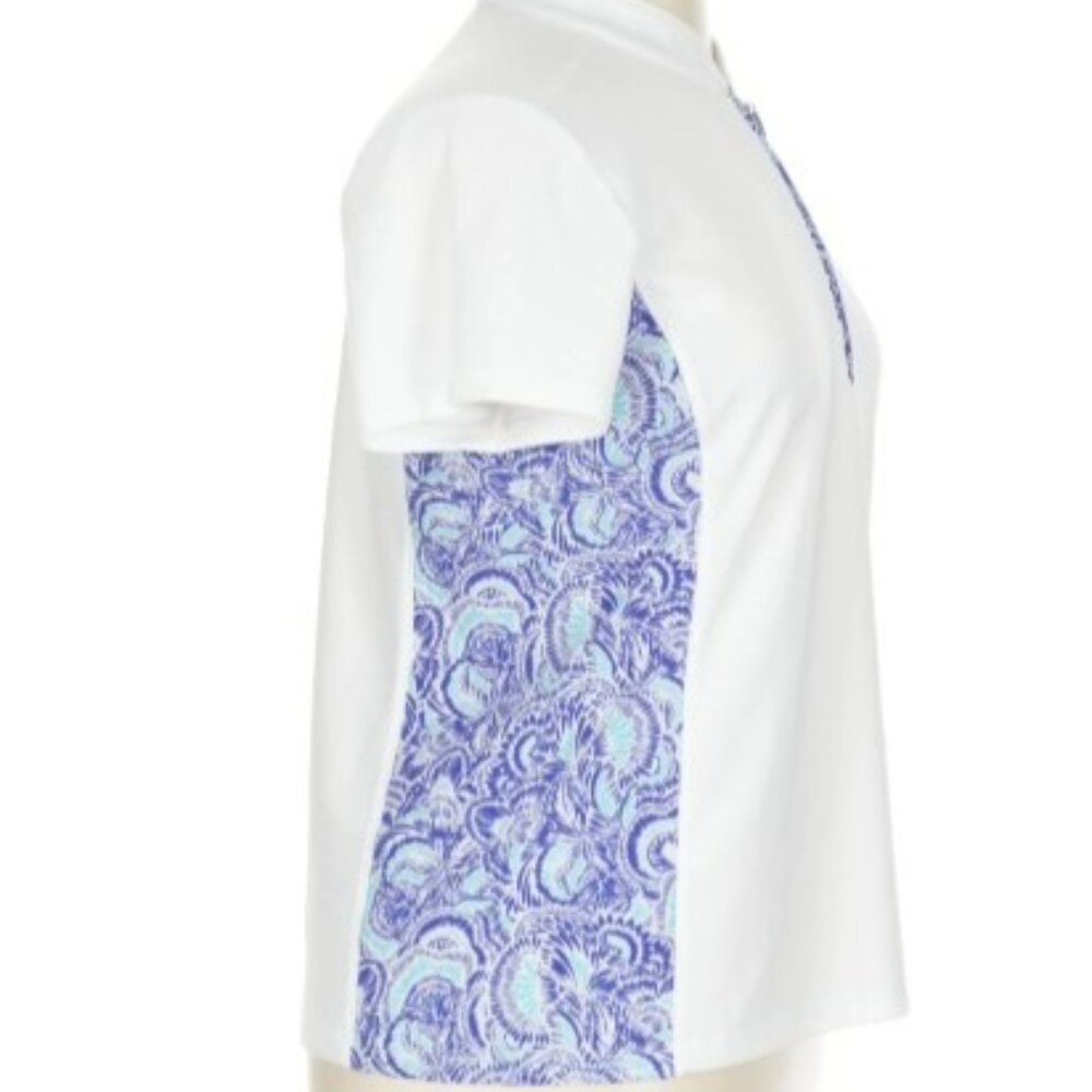 Izod Golf Shirt 3/4 zipper - Picture 7 of 8